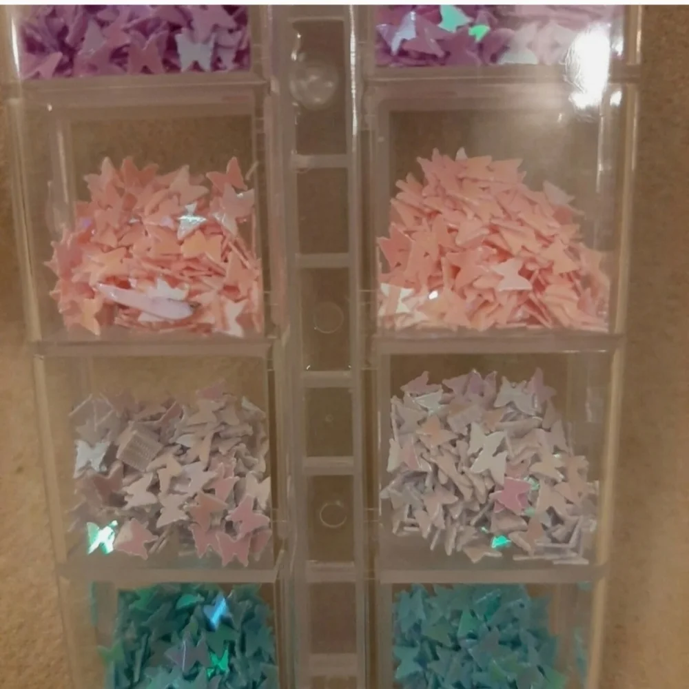Nail art decoration crafts butterflies sequins